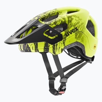 Cască de bicicletă pentru copii UVEX React MIPS Jr lime/black