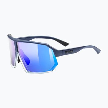 Ochelari de soare UVEX Sportstyle 237 metallic blue/clear/mirror blue