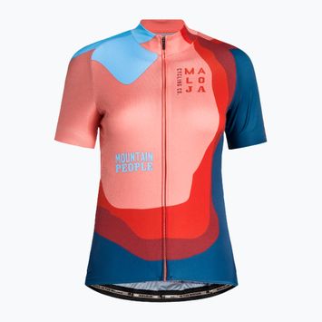 Tricou de ciclism pentru femei Maloja AmiataM 1/2 roz-colorat 35169