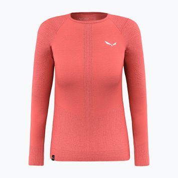 Longsleeve termoactiv pentru femei Salewa Zebru Med Warm AMR fluo coral