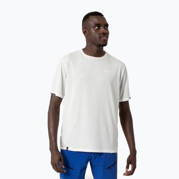 Tricou pentru bărbați Salewa Pedroc Dry Mesh white