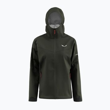 Geacă de ploaie pentru femei Salewa Puez Aqua 4 PTX 2.5L dark olive