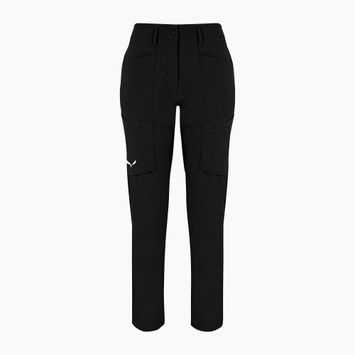 Pantaloni softshell pentru femei Salewa Puez DST Cargo black out