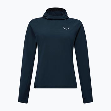 Tricou de trekking pentru femei Salewa Puez Sun Hoodie navy blazer