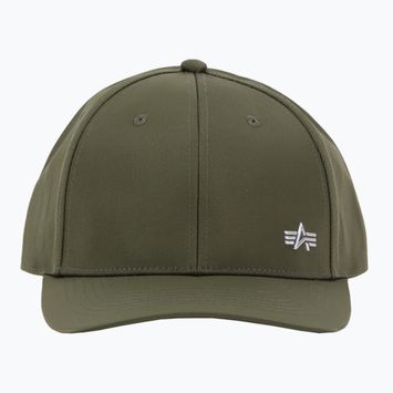 Șapcă pentru bărbați Alpha Industries Metal Label dark olive