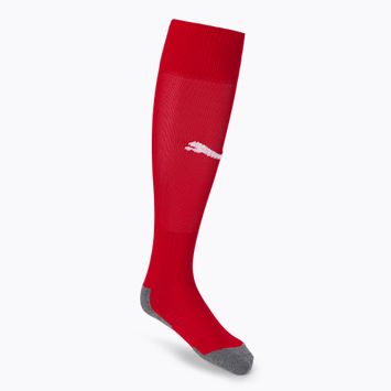 Jambiere de fotbal PUMA Team Liga Core red/puma white
