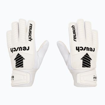 Mănuși de portar pentru copii Reusch Legacy Arrow Solid Junior alb 5372504-1100