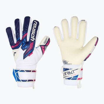 Mănuși de portar pentru copii  Reusch Attrakt RE:GRIP NC Junior blue/pink/white