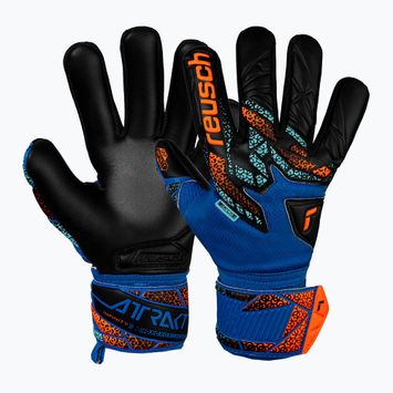 Mănuși de portar Reusch Attrakt Infinity NC Junior electric blue/shocking orange/black