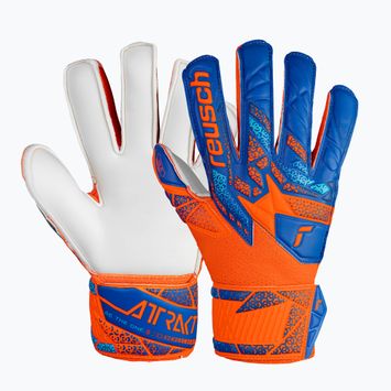 Mănuși de portar pentru copii  Reusch Attrakt Solid Finger Support Junior shocking orange/blue