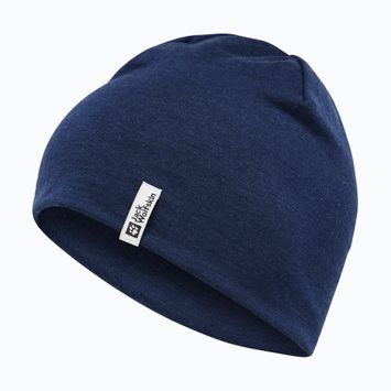 Căciulă de iarnă Jack Wolfskin Rib Merino night blue