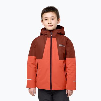 Geacă cu puf pentru copii Jack Wolfskin Actamic 2L Ins coral orange