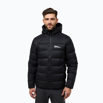 Geacă cu puf pentru bărbați Jack Wolfskin Nebelhorn Down Hoody black