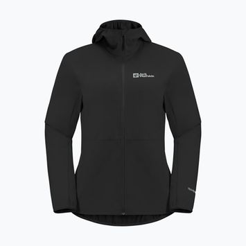 Geacă softshell pentru femei Jack Wolfskin Feldberg Hoody black