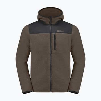 Hanorac pentru bărbați Jack Wolfskin Kammweg Pile Fz cold coffee