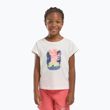 Tricou pentru copii  Jack Wolfskin Graphic print cotton white