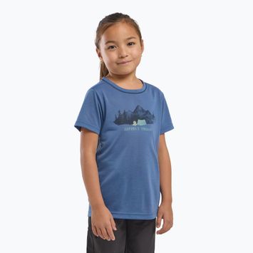 Tricou pentru copii Jack Wolfskin Hiking Graphic T print evening sky