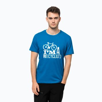 Tricou pentru bărbați Jack Wolfskin Ocean Trail albastru 1808621_1361_002