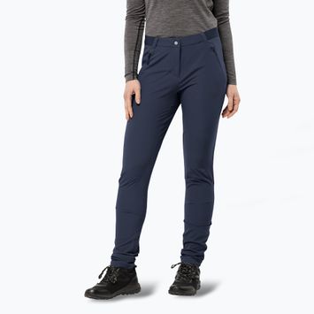 Pantaloni softshell pentru feme Jack Wolfskin Geigelstein Slim night blue