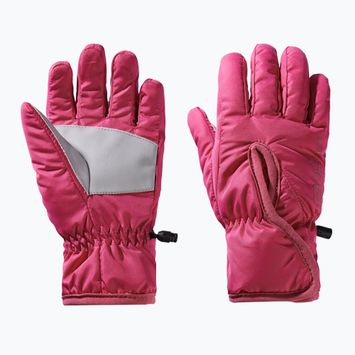 Mănuși de trekking pentru copii Jack Wolfskin Easy Entry dark fuchsia