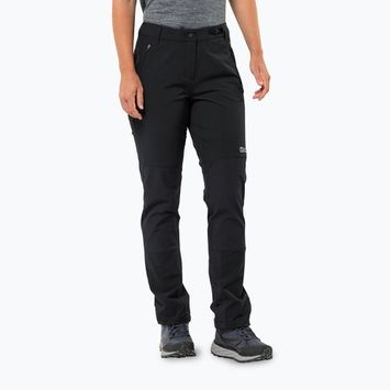 Pantaloni softshell pentru feme Jack Wolfskin Andur black