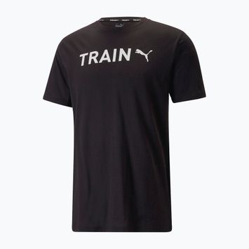 Bărbați PUMA Graphic Tee Tricou de antrenament negru 523414 01