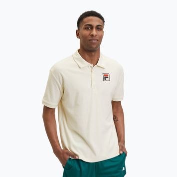 Tricou polo pentru bărbați FILA Liverpool Towelling antique white