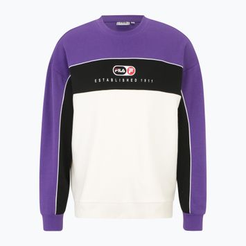 Hanorac pentru bărbați FILA La Paz Crew Sweat hellotrope/antique white/black