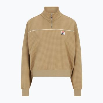 Bluză pentru femei FILA Liebau Aop Half Zip cornstalk pepita aop