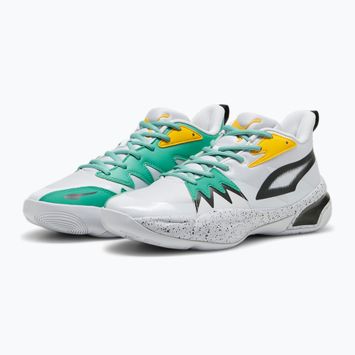 Încălțăminte de baschet pentru bărbați PUMA Genetics Speckle puma black/silver mist/jade frost