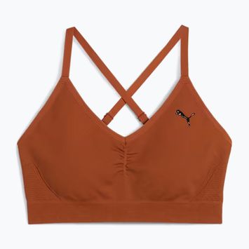 Sutien de fitness PUMA Move Shapeluxe Seamless teak fără cusături