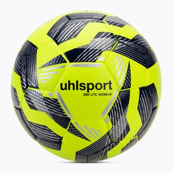 Minge de fotbal uhlsport 350 Lite Addglue fluo yellow/navy/silver mărime 4