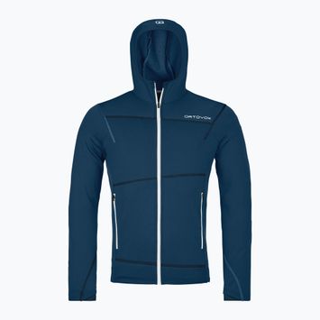 Hanorac pentru bărbați ORTOVOX Fleece Light Hoody deep ocean