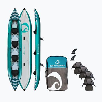 Caiac gonflabil pentru 4-persoane SPINERA Hybris 510 teal/white/grey