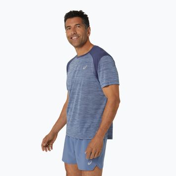Tricou de alergat pentru bărbați ASICS Road denim blue/thunder blue