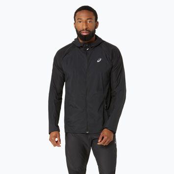 Jachetă de alergare pentru bărbați ASICS Road Packable performance black