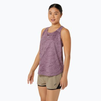 Tank top de alergare pentru femei ASICS Road All Over Print Tank dusty mauve