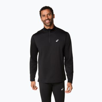 Bluză de alergare pentru bărbați ASICS Core Half Zip Winter performance black