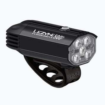 Lezyne Fusion Drive 500+ Lumina de bicicletă neagră satinată față