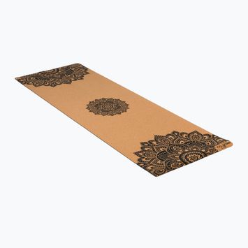 Yoga Design Lab Cork Cork maro yoga mat CorM-3.5-Mandala negru