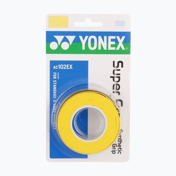 Învelitori pentru rachete de badminton YONEX AC 102 EX 3 buc. yellow