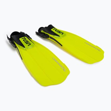 TUSA Striped Liberator Fin Small Yellow SP-0101 Flippers de scufundare