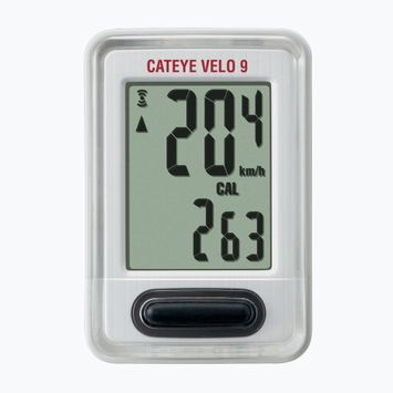 Calculator de bicicletă CatEye Velo 9 CC-VL820 white