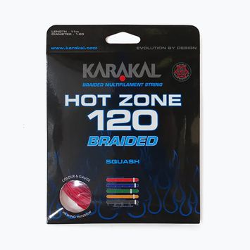 Cordaj de squash Karakal Hot Zone Braided 120 11 m red
