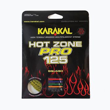 Cordaj de squash Karakal Hot Zone Pro 125 11 m yellow/black