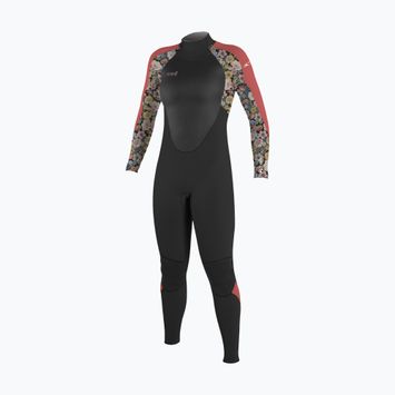 Spumă de înot pentru copii O'Neill Girls Epic 4/3 Back Zip Full black/twiggy/tea rose
