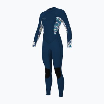 Femei O'Neill Bahia 3/2 Bahia 3/2 Back Zip Full Frnavy/crisflor/crisflor Spumă de înot pentru femei