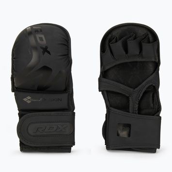 Mănuși de grappling RDX T15 Noir Hybrid matte black