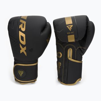 Mănuși de box RDX F6 negru-galbene BGR-F6MGL