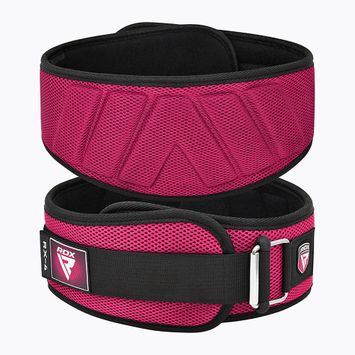 Curea de ridicare a greutăților RDX Rx4 Weightlifting Belt pink